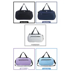 Sac de sport élégant pour hommes femmes grande capacité <span class=keywords><strong>toile</strong></span> impression gratuite simple épaule <span class=keywords><strong>basket</strong></span> Yoga sport voyage Logo à la mode - Product Image 5
