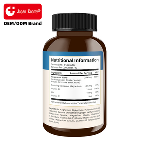 OEM Manufacturer Magnesium Complex Extracts Supplement Vitamin Support for Heart Health for Adults Magnesium Complex Capsules - Product Image 5