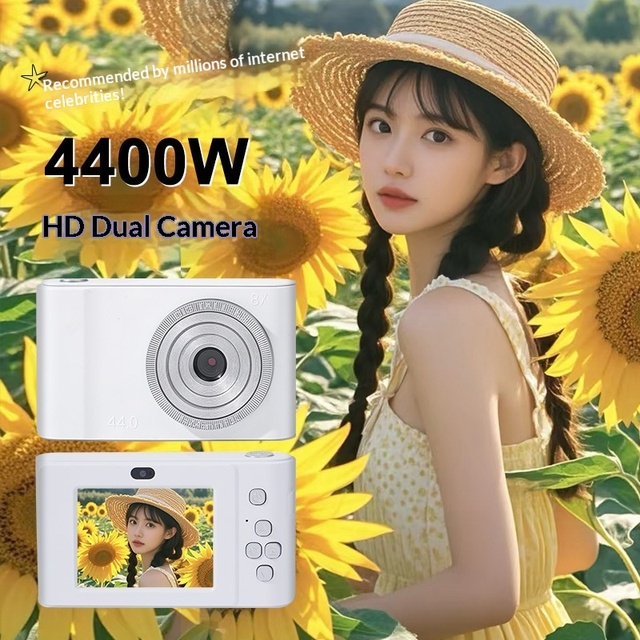 CMOS Digital Camera Retro Campus Student Small HD Travel Entry-Level with Over 7x Optical Zoom 2-3" Screen TF Card