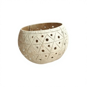 Porte-bougie en cuivre naturel de haute qualité, résistant à la chaleur, écologique, nouveau design tendance, décoration d'intérieur Eco2go Vietnam - Product Image 1