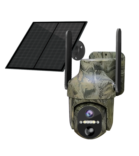 Tuya Wifi 3MP Wildlife Game Hunting Camera 6W Solar Panel 7800Mah Battery Color Night Vision IP66 Waterproof WIFI Solar Camera