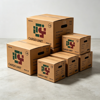 Boîte d'expédition en carton ondulé kraft RSC à paroi simple, conception gratuite, vente en gros, logo personnalisé pour emballage e-commerce et déménagement
