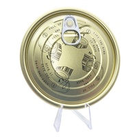 Couvercles de boîtes de conserve en fer blanc TFS à ouverture facile avec anneau de traction, non-rechargeables, logo personnalisé