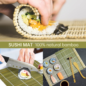 11 pièces Kit de fabrication de <span class=keywords><strong>Sushi</strong></span> professionnel antiadhésif ensemble de fabricant Kit d'outils de fabrication de <span class=keywords><strong>Sushi</strong></span> de cuisine écologique <span class=keywords><strong>Sushi</strong></span> avec assiettes - Product Image 4