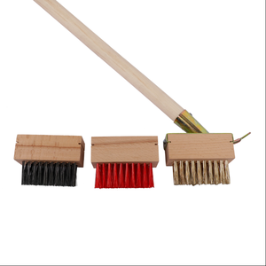 Brosse de nettoyage pour l'élimination de la mousse DIY, 53 pouces, acier au carbone, manche en bois, légère, alimentée par batterie, outil de nettoyage des crevasses de terrasse, éliminateur de mousse - Product Image 1