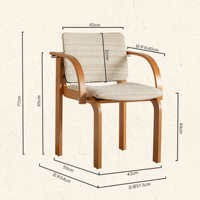 Chaise de salle à manger vintage, style rétro, chaise de designer avec dossier souple, chaise créative pour la maison et le restaurant, chaise individuelle