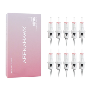 Dragonhawk arenahawk pmu chuyên nghiệp dùng một lần 1rl vòng lót kim hộp mực 10 cái cho hình xăm/SMP - Product Image 1