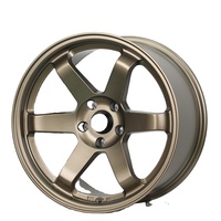 Llantas de Aleación de Aluminio 6061-T6 Forjadas de 17 y 18 Pulgadas, 4 y 5 Orificios, 5x100, 5x114.3, 5x120 para Autos de Pasajeros
