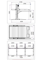 Trihero Élévateur de stationnement hydraulique à double étage, mécanisme électrique pour deux véhicules, pour SUV, garage domestique, équipement de stationnement automobile, certifié CE