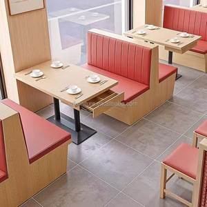 Asientos de Restaurante Personalizados de Fábrica, de Una o Dos Plazas, con Tapicería Cómoda, Suave y Moderna, para Hoteles y Comedores Comerciales - Product Image 3
