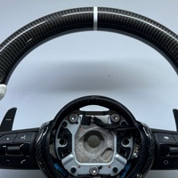 Volant personnalisé en fibre de carbone véritable pour BMW F10 F18 F11 M6 M3 M4 M5 E81 F20 F30 E70 E71 E91 E92 E93 F80 F82