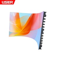 P1.8 P2 P2.5 P3 P4 4mm Module souple incurvé Flexible pour publicité intérieure écran d'affichage Led pour colonne cylindrique