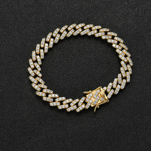 Hip Hop Cuban <b>Bracelet</b> 10mm Cuban <b>Bracelet</b> for Men Tanjing Fashion Lijing Necklace - Product Image 3