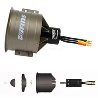 Fms 90mm Métal 12 Lame Avec 4075 Kv1500 Moteur 8s Ventilateur Canalisé Jet Edf Moteur Puissance Rc Avion Modèle Avion Pièces De Voiture