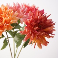 Dahlias artificiels de haute qualité, effet toucher réel, hydratants, nouveau style pour arrangements de mariage, vitrine, décoration de table à domicile