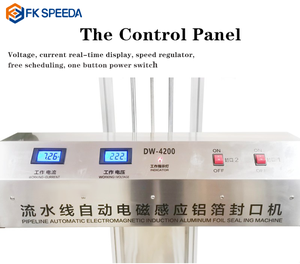 स्वत: निरंतर प्लास्टिक की बोतल गर्मी सील विद्युत चुम्बकीय प्रेरण एल्यूमीनियम पन्नी सील मशीनों - Product Image 5