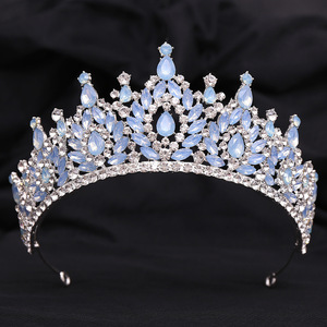 ROMANTISCHE Braut-Diademe und -Kronen mit Opalsteinen Metall-Stirnband für Hochzeit, Verlobung und Jubiläum <span class=keywords><strong>Tiara</strong></span> - Product Image 3