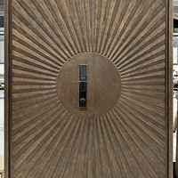 Portes d'entrée de sécurité en aluminium à arche standard australien 4 pieds sur 7 pieds Portes d'entrée extérieures insonorisées et étanches