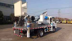 Camion de levage mobile à cisaillement, camion à plateforme hydraulique électrique, camion à plateforme élévatrice à quatre roues de 20 mètres - Product Image 6