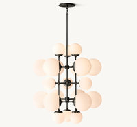 Boule de verre élégante en forme de branche noire blanche et chaude pour les hôtels de taille moyenne, les maisons mobiles, les espaces de chambre et l'alimentation en courant alternatif