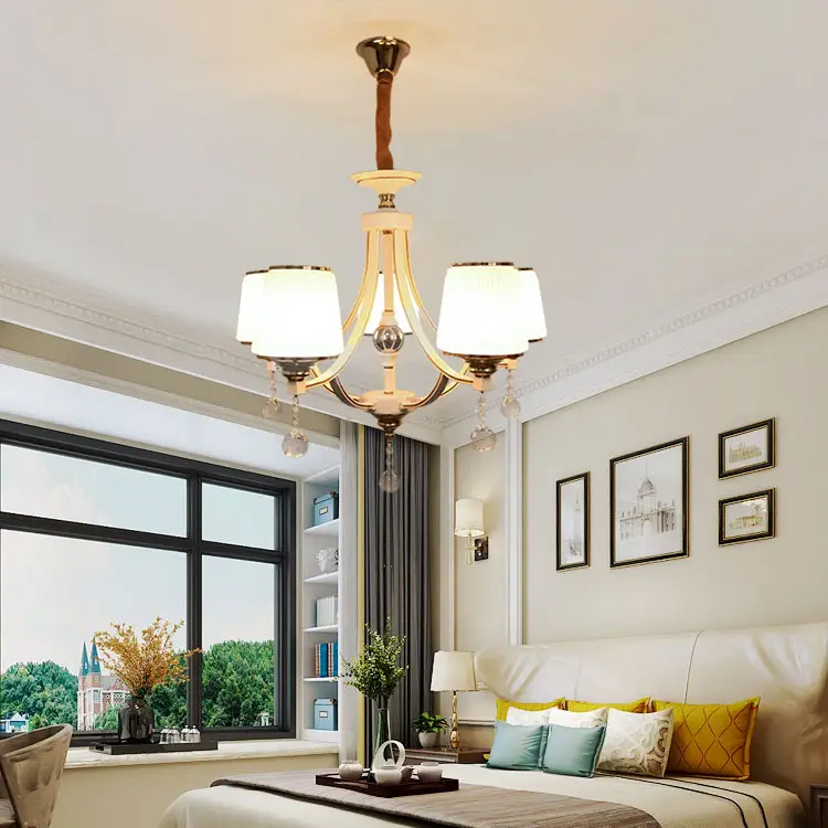 Khách sạn cư trú phòng khách trần gắn đương đại Mặt dây chuyền ánh sáng chandelier220 Điện áp đèn chùm cho một cuộc sống sang trọng