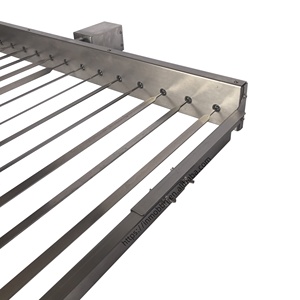 Griglia Cypriot Top girarrosto <span class=keywords><strong>Kebab</strong></span> con spiedini piatti 15 pz griglia a carbone automatica - Product Image 3