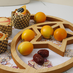 Bandejas Originales con Diseño de Luna Estrellada para Ramadán, Bandeja de Madera <span class=keywords><strong>Eid</strong></span> <span class=keywords><strong>Mubarak</strong></span> para Decoración de Ramadán - Product Image 4
