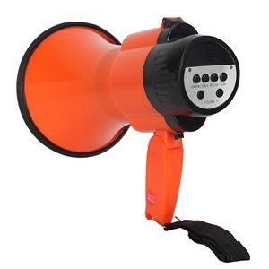 XC-888S पोर्टेबल मेगाफोन 20w पावर मेगाफोन लाउडस्पीकर प्लास्टिक हैंडहेल्ड मेगाफोन रिकॉर्ड ध्वनि लूप प्लेबैक अलार्म - Product Image 2