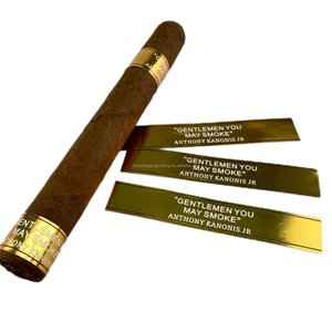 High Quality Adhesive Cigar Band Paper Ring <b>Sticker</b> Label Printing Embossing Ready Stock - Product Image 6