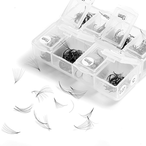 6D 10D 20D cá nhân PREMADE Pre Made Fan khối lượng lông mi mở rộng với <span class=keywords><strong>0</strong></span> 03 <span class=keywords><strong>0</strong></span> <span class=keywords><strong>05</strong></span> <span class=keywords><strong>0</strong></span> 07 mm mềm Hàn Quốc đen tối lỏng fan hâm mộ - Product Image 5