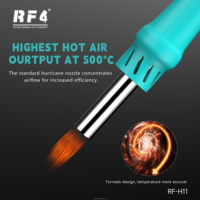 Pistolet à air chaud intelligent RF4 H11 avec buse détachable et rangement 500 ℃   Chauffage concentré léger et portable pour la réparation de tablettes
