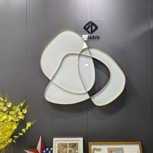 Décoration murale de luxe pour salon, personnalisable, haute qualité, blanche, 80x73 cm, livraison directe DDP - Product Image 5