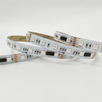 Dream Color 5050 RGBW RGB Ws2811DMX512 Bande LED adressable USB 10mm 10 pixels/m SPI Cuivre pour Projet Décoration DC24V