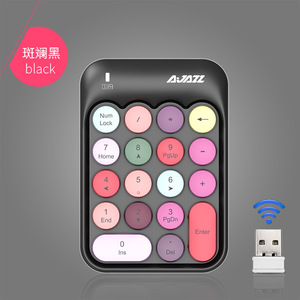 Clavier numérique sans fil Ajazz AK18 2.4G, membrane, touches en PBT chocolat, pour ordinateur de bureau, jeux - Product Image 5