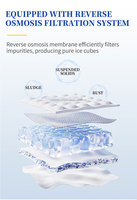 Nouvelle machine distributrice de glace entièrement automatique haute capacité SDK, commerciale, en libre-service, avec fabrication et emballage de glace, gestion basée sur le cloud