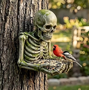 Comedero para Pájaros de Resina Bigfoot, Estación Decorativa Colgante para Árbol, para Jardín y Patio, Escultura Artística para Jardín - Product Image 3