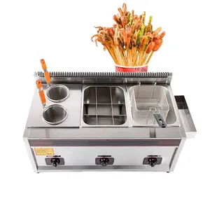 Easy Operating Multifunction Gas Heating Cooker 3 In 1 Gas Boiler Griddle And Fryer
