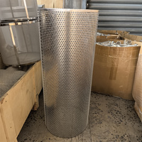 Tube en acier inoxydable perforé droit en aluminium 304 316 de 38 48 50 60 80 100 120 mm pour système d'échappement automobile