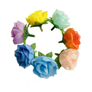 Bouquets de roses artificielles de 3 cm de diamètre multicolores pour décorations de mariage et travaux manuels DIY - Product Image 5