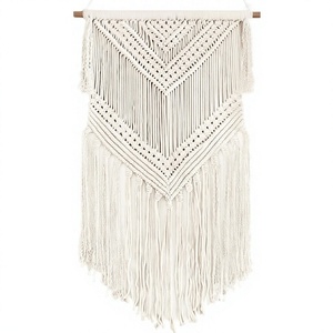 Tapiz de Pared Bohemio de Macramé de Algodón, Hecho a Mano, Ecológico, para Decoración del Hogar, Dormitorio, Sala de Estar - Regalo de Cumpleaños/Boda - Product Image 4