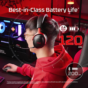 HyperX Cloud III S Wireless <b>Gaming</b> Headset DTS Spatial Audio 300H Battery Detachable Noise Cancelling Mic PC PS5 Xbox <b>Gaming</b> Hea - Product Image 6