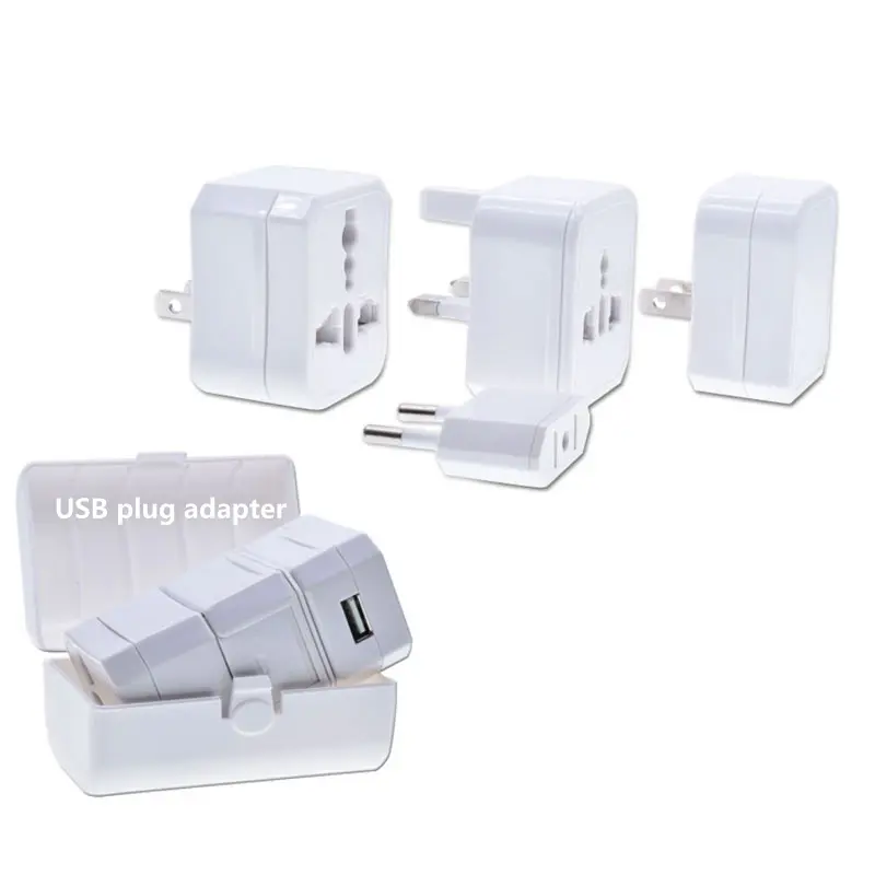 Quà Tặng Mới hữu ích kinh tế chất lượng cao đa chức năng du lịch cắm điện Adapter USB tất cả trong một phổ quốc tế chuyển đổi