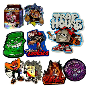 Hình dạng không đều bán buôn tùy chỉnh in logo nhôm lá nhựa 3.5g Mylar Túi mỹ phẩm ba chiều Ziplock Túi - Product Image 4