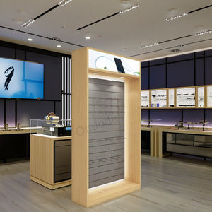 <span class=keywords><strong>Vitrine</strong></span> d'affichage de magasin mobile en bois léger à LED personnalisé pour accessoires de téléphone portable pour utilisation en magasin de détail - Product Image 5