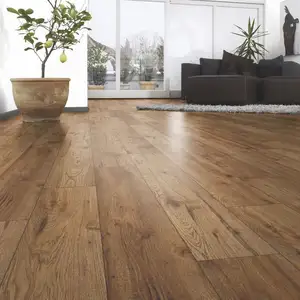 Lantai Laminasi Kayu Antiair Permukaan EIR Kunci Klik 12Mm