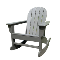 Fauteuil à bascule moderne en PEHD pour extérieur, résistant aux intempéries, pour jardin, véranda, chambre, faible entretien