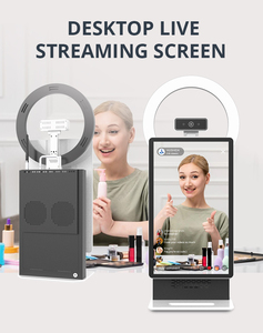 เครื่องถ่ายทอดสดหน้าจอสัมผัส LCD ขนาด15.6นิ้วอุปกรณ์สตรีมมิงแบบมืออาชีพสำหรับ TikTok <span class=keywords><strong>Facebook</strong></span> YouTube - Product Image 4