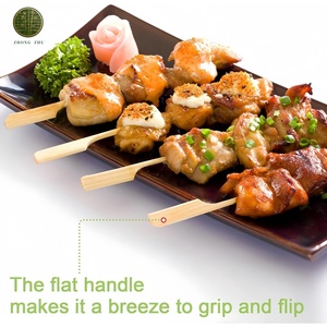 Brochetas de Bambú para Kebab, Brochetas Planas para Barbacoa de 15cm y 18cm, Brochetas Adana Indias para Kebab, Carne y <span class=keywords><strong>Camarones</strong></span> - Product Image 4