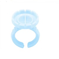 Haute qualité 100 pièces/paquet gros rose cils colle anneaux moins cher en plastique porte-cils et outils