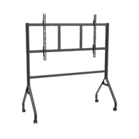 Soporte Móvil para TV Kelmy de Acero Laminado en Frío de 85-120 Pulgadas, Soporte de Bajo Perfil para TV LCD/Plasma, Color Negro, VESA 1600X1100